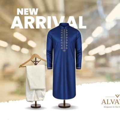 The Sapphire Blue Panjabi