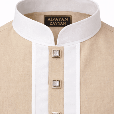 Zayyan – Executive Beige & Pearl White