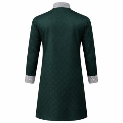 SULTAN - Dark Green White Embroidery