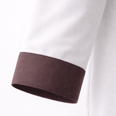 Noor – Chocolate Contrast White Panjabi