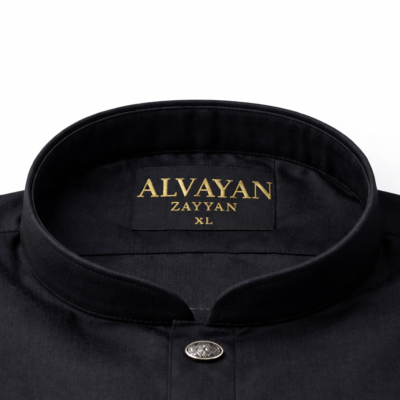 Zayyan Piping Punjabi Black