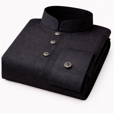 ZAYYAN - Black Punjabi double cuff