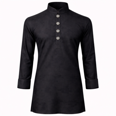 ZAYYAN - Black Punjabi double cuff