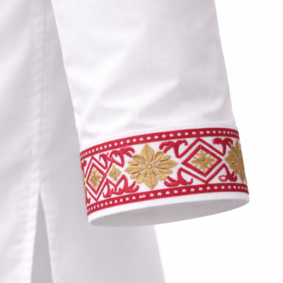 SULTAN -Pearl White / Crimson Gold