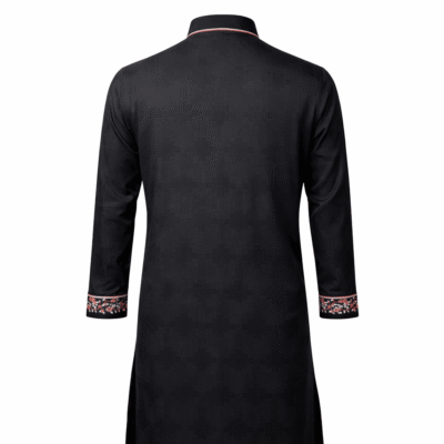 ILHAM - Royal Black Embroidered