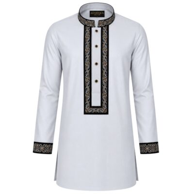 Arctic White / Black Gold