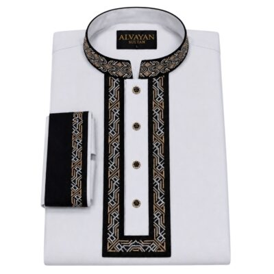 Arctic White / Black Gold